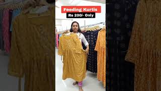 ‼️🤯 Feeding Kurtis Rs 200 Only‼️🤯 [upl. by Ailuj]