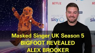 Masked Singer UK Season 5  Bigfoot Revealed  Alex Brooker [upl. by Barbarese965]