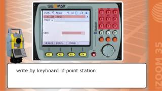 How To Start Survey with Total Station Zoom35 of GeoMax [upl. by Magel]