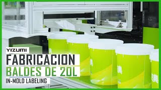 ❇️ Solucion para la fabricación de baldes plásticos de aceite de 20 litros con etiquetado en molde [upl. by Atsirt]