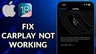 How To Fix CarPlay Not Working iOS 18 [upl. by Lemmy333]