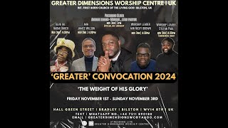 GREATER Convocation 2024  Sunday Nov 3rd  Official Day amp Holy Communion [upl. by Nangatrad]