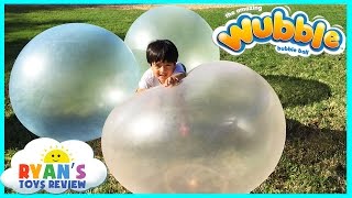 Ryan plays with Giant WUBBLE BUBBLE BALL [upl. by Remliw]