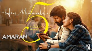 Hey Minnale  Amaran  Sivakarthikeyan Sai Pallavi  GV Prakash  Rajkumar Kamal Haasan Mahendran [upl. by Aisa512]