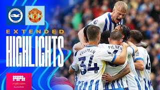 EXTENDED HIGHLIGHTS  Brighton v Manchester United  Premier League [upl. by Anitsim]