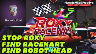 Find out how to Stop Roxy  Find Racekart  Find Robot Head  FNAF Security Breach  Roxys Weakness [upl. by Ielirol]