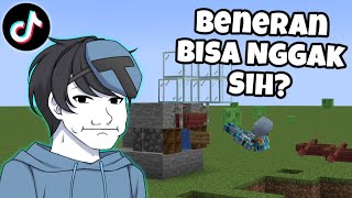 MENCOBA HACK TIKTOK MINECRAFT YG BIKIN PUSING [upl. by Anela]