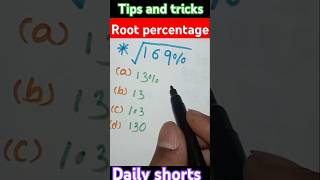 Root percentage  simplification percentage maths shorts shortvideo [upl. by Mila]