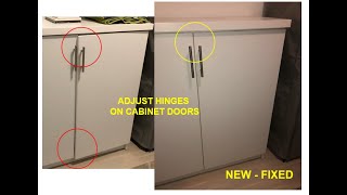 How To Adjust Cabinet Door Hinges [upl. by Llewej]