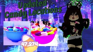 All Updated Royallaween 2024 Candy Bowl Locations in Royale High [upl. by Rebmac]