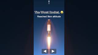 The Worst Rocket 😂 SPACE FLIGHT SIM🚀 spaceflightsimulator rocket [upl. by Moffitt]