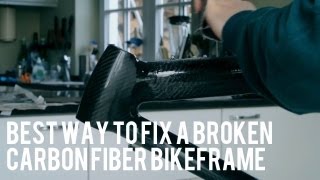 Repair Of Broken Carbon Fiber Bike Frame  DIY €25 Extended tutorial [upl. by Nuris]