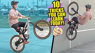 10 MTB TRICKS YOU CAN LEARN TODAY [upl. by Sherburn]