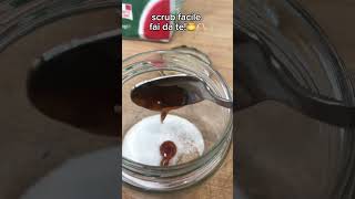 scrub facile fai da te in 5 minuti con miele e zucchero🍯🫶🏻 scrub foryou subscribe like [upl. by Saxet]