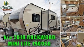 New 2018 ROCKWOOD Mini Lite 1909SG lightweight Travel Trailer RV Colorado Dealer [upl. by Elatsyrk865]