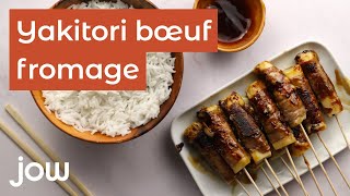 Recette des yakitori bœuf fromage [upl. by Mazonson]