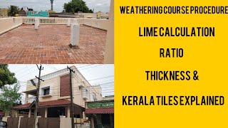 weathering course procedure in tamil terrace clay tiles  ratio thickness  cool roof tiles [upl. by Dickinson643]