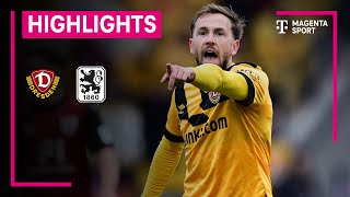 SG Dynamo Dresden  TSV 1860 München  Highlights 3 Liga  MAGENTA SPORT [upl. by Dyal]