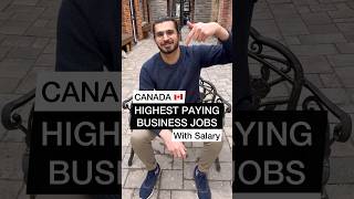 Canada Business Jobs With Highest Salary  Highest paying jobs in Canada 🇨🇦canada reels shorts [upl. by Suzzy]