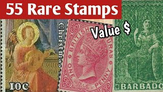 Old Stamps Value  Rare Expensive Stamps To Look For  55 Worldwide Philately [upl. by Aikam823]