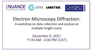 Electron Microscopy Diffraction Workshop Part 2 [upl. by Clementi]