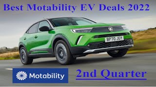 Best Motability EV Deals 2022  2nd Quarter [upl. by Noloc]