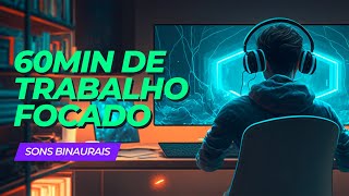 Música para Trabalhar com Foco e Concentração Sons Binaurais Beta 10hz [upl. by Glennie]