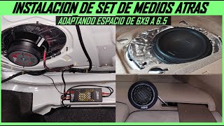 Como instalar set de medios atras sin amplificador bocinas traseras [upl. by Nahtahoj]