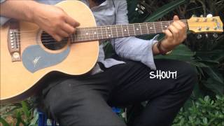 Shout  Beginner Guitar Tutorial [upl. by Octavia]