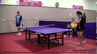 2013 SNDTTA Competition Spring Final Div 1 Kane Nam Ho vs Chermaine PCYC Hornsby 3rd Set [upl. by Ferrand]