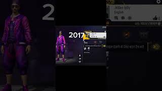 2017 VS 2024 freefire shorts [upl. by Blakeley]