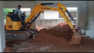 LiuGong 9027F Mini Excavator Mastering Tight Spaces [upl. by Htrahddis]