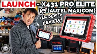 Launch X431 Pro Elite VS Autel Maxicom MK808  Full Indepth Live Testing Review [upl. by Magnus304]