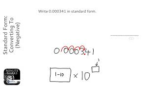 Standard Form Converting To Negative Grade 5  OnMaths GCSE Maths Revision [upl. by Orelia]