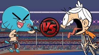 GUMBALL vs LINCOLN LOUD Animated Cartoon Rap Battle CARTOON RAP ATTACK [upl. by Cyrie]