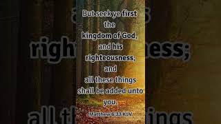 Prioritize Gods Kingdom  Matthew 633 [upl. by Cattier815]