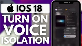 How to Turn on Voice Isolation on iOS 18 [upl. by Kermie84]