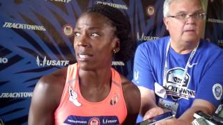 An Emotional Alysia Montaño After Fall in Womens 800 Final at 2016 Olympic Trials [upl. by Ythomit584]