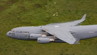 C17 GLOBEMASTER FLYING THROUGH THE MACH LOOP [upl. by Eelessej282]