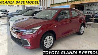 Toyota Glanza E Base Model Review  2024 Glanza E Base Model  Glanza 2024 Base Model Review [upl. by Atival612]