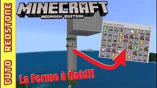 Comment fabriquer une ferme à Raid  Minecraft 120 MCPE Switch PS Xbox PC [upl. by Airemaj765]