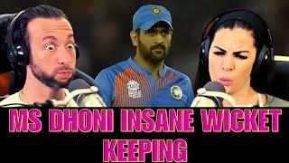 MS DHONI Insane Wicket Keeping Skills American Reaction [upl. by Castora845]