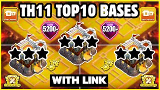 🏆 TOP 10 WORLD BEST TH11 WarFarm Base With Link  Th11 Cwl Base With Link  Th11 Best Base  2024 [upl. by Eelydnarb]