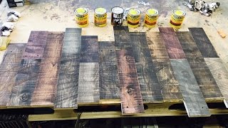 How to distress new wood and layer stain [upl. by Jarin]