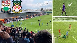 BARNET v WREXHAM AFC VLOG  PARKINSON RED CARD PYROS amp 1800 AWAY FANS [upl. by Yuh276]