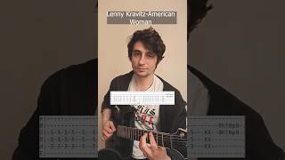 Lenny KravitzAmerican Woman guitartabs 🎸 guitar shorts rock [upl. by Brackely521]