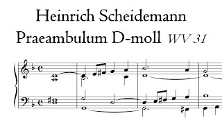 Scheidemann  Praeambulum Dmoll  D minor WV 31  Schnitger Organ Steinkirchen Hauptwerk [upl. by Aniratac]