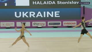 Mixed Pair UKRAINE 13th European Aerobic Championships Antalya 2023 [upl. by Crofton]