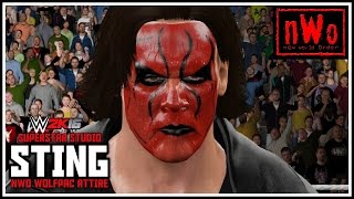 WWE 2K16  nWo Wolfpac Sting In The WCW Nitro Arena Featuring Hollywood Hogan [upl. by Linis806]