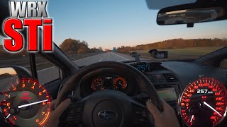 0250 kmh  Subaru WRX STi  TOP SPEED and Acceleration TEST✔ [upl. by Mead]